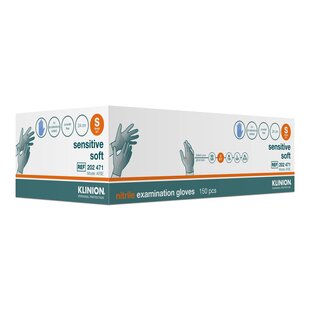 KLINION Sensitive Soft nitril onderzoekshandschoen – 150 stuks