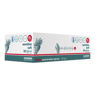 KLINION Sensitive Soft nitril onderzoekshandschoen – 150 stuks