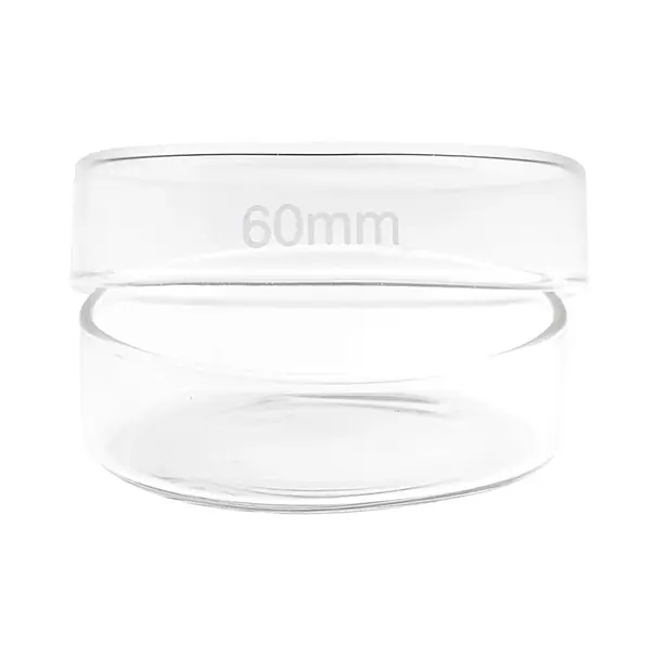 Petrischaal Glas  met deksel 60mm