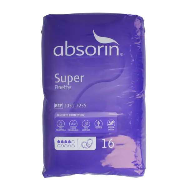 Absorin Inlegverband Finette Super 16 stuks