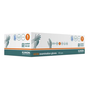 Klinion handschoenen Nitril Blauw 10x100 stuks