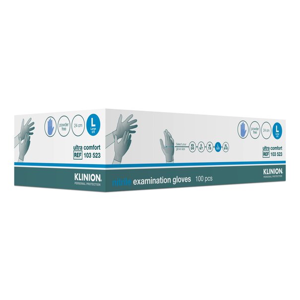 Klinion Klinion handschoenen Nitril Blauw 10x100 stuks
