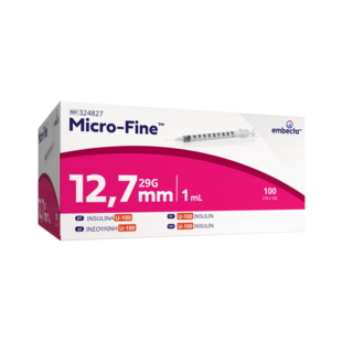 BD Microfine insulinespuit 1ml + naald 0,33x12,7mm U100