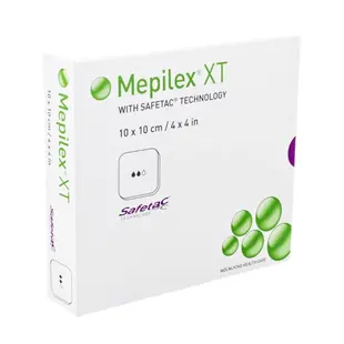 Mepilex XT flexibel schuimverband 10x10cm 5 stuks