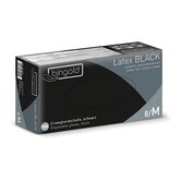 Latex handschoenen zwart poedervrij 10x100 stuks