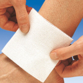 Steriele gaasjes 5 x 5 cm 4-laags 200 stuks Medicomp