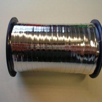 Krullint 5 mm/400 meter zilverglans - metallic zilver