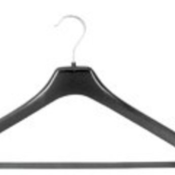 Hanger zwart NF44 - 44 cm breed met broeklat