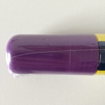 ZIG Illumigraph PMA-720 krijtstift  breed  7-15 mm fluor violet, afwasbaar met water op een niet poreuze ondergrond.