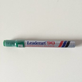 Leaderart Leaderart 90 stift groen / permanent marker -  beitelpunt -lijnbreedte 1-5mm. Leaderart 90 permanent marker met schuine punt.