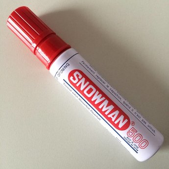 Snowman Stift Snowman Jumbo 500 rood