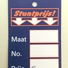 Hangetiket 40x60 mm STUNTPRIJS 250 stuks