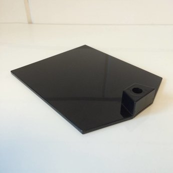 Voetplaat kunststof zwaar, is met metaalplaat verzwaard, in de kleur zwart. Gewicht van de voetplaat is 422 gram.