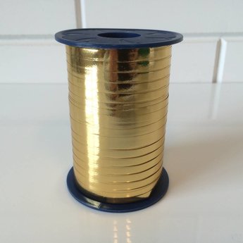 Krullint 5 mm/400 meter goudglans - metallic goud