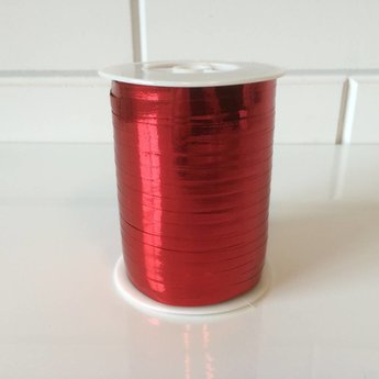 Krullint 5 mm/400 meter roodglans - metallic rood