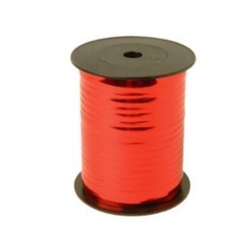 Krullint 5 mm/400 meter roodglans - metallic rood