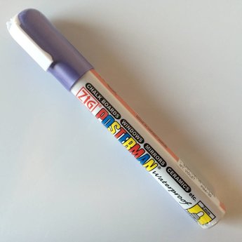 ZIG Posterman ZIG Posterman stift PMA-30 metallic violet, niet met water uitwisbaar. Enkel te gebruiken op een niet poreuse ondergrond. Te verwijderen met een reiniger. (Lukt niet met een sopje)