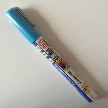 ZIG Posterman ZIG Posterman stift PMA-20 lichtblauw fine, niet met water uitwisbaar. Enkel te gebruiken op een niet poreuse ondergrond. Te verwijderen met een reiniger. (Lukt niet met een sopje)