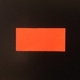 Etiket 2612 rechthoek fluor rood perm