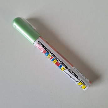 ZIG Posterman ZIG Posterman stift PMA-30 metallic groen, niet met water uitwisbaar. Enkel te gebruiken op een niet poreuse ondergrond. Te verwijderen met een reiniger. (Lukt niet met een sopje)