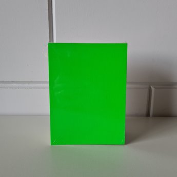 Prijskaart blanco fluor groen  8x12 cm 100st, 380 grams prijskaartkarton