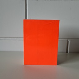 Prijskaart blanco fluor rood 12x16cm100