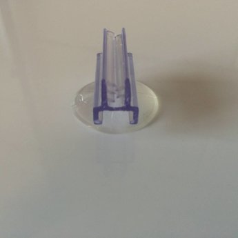 SuperGrip Glas Signholder zuignap 25mm, zuignap met haaks opstaand de kaartklem. 100 stuks.