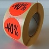 Etiket fluor rood 27mm -40% 500/rol