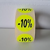 Etiket fluor geel 33x25mm -10% 500/rol