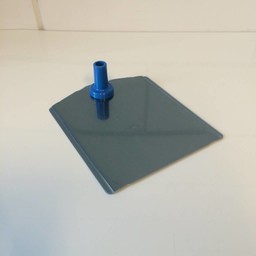 Voetplaat metaal-buishouder - blauw