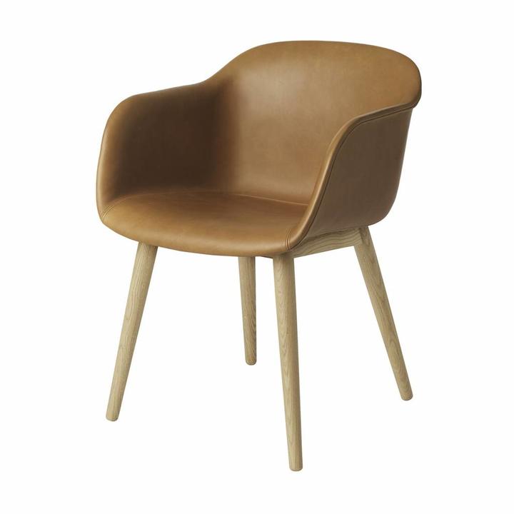 muuto fiber armchair wood base