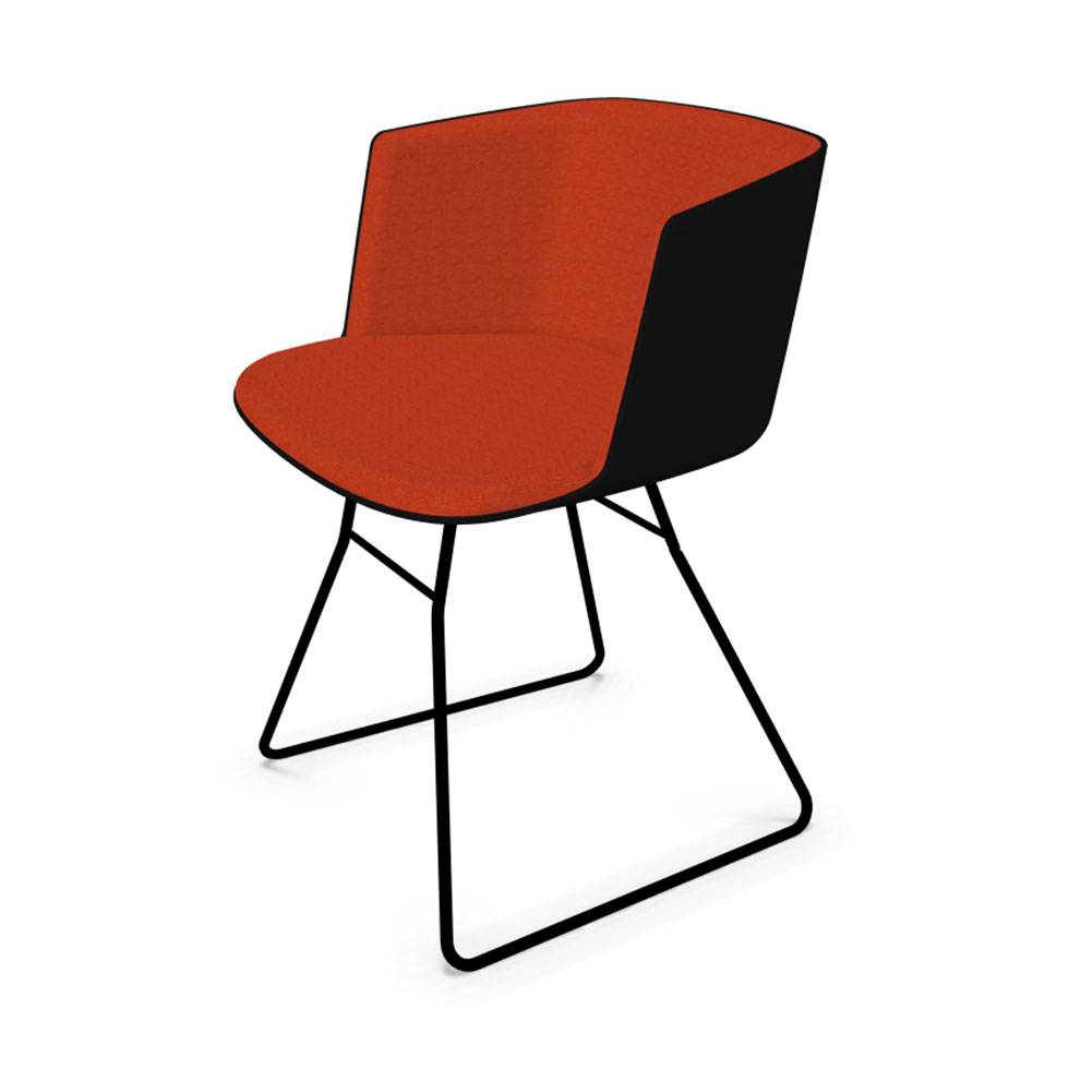 Lapalma CUT S139 | Kufengestell | Vorderseite bezogen - Workbrands