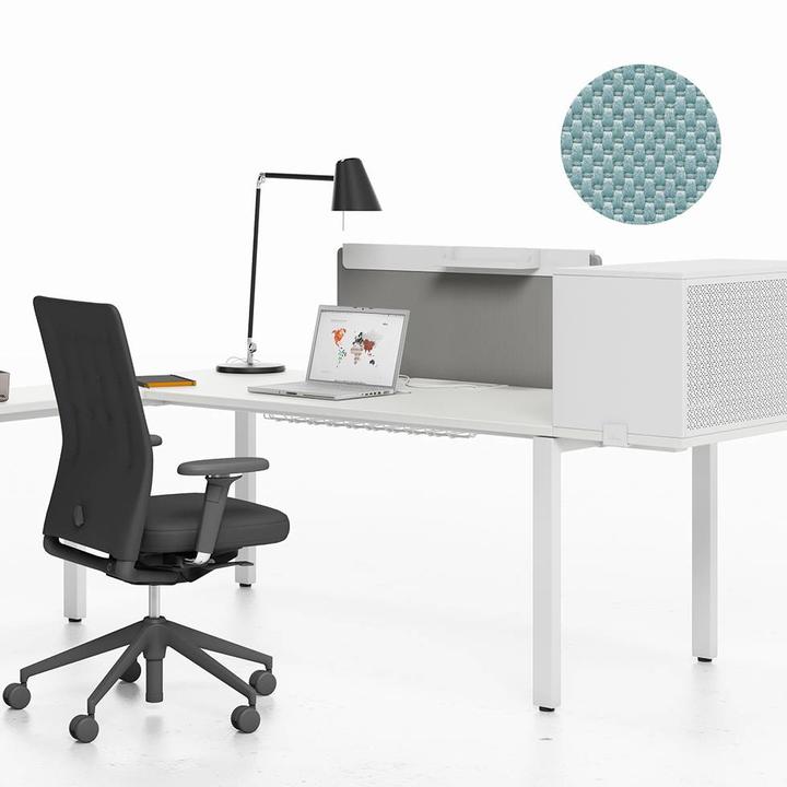 Sale Vitra Workit Fixed Screen 100 For Single Desk Ice Grey