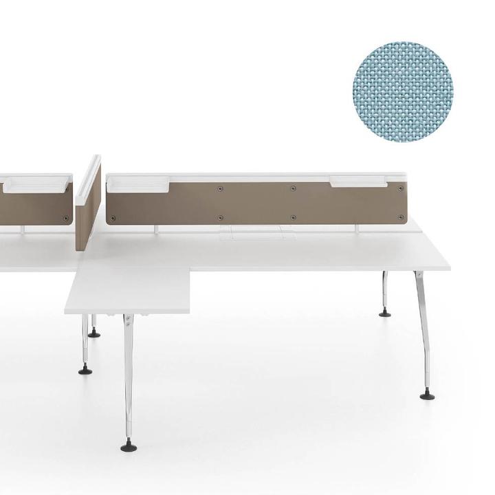 Sale Vitra Ad Hoc Screen For Duo Bench B 140 X H 31 5 Cm Plano Light Grey Ice Blue Workbrands