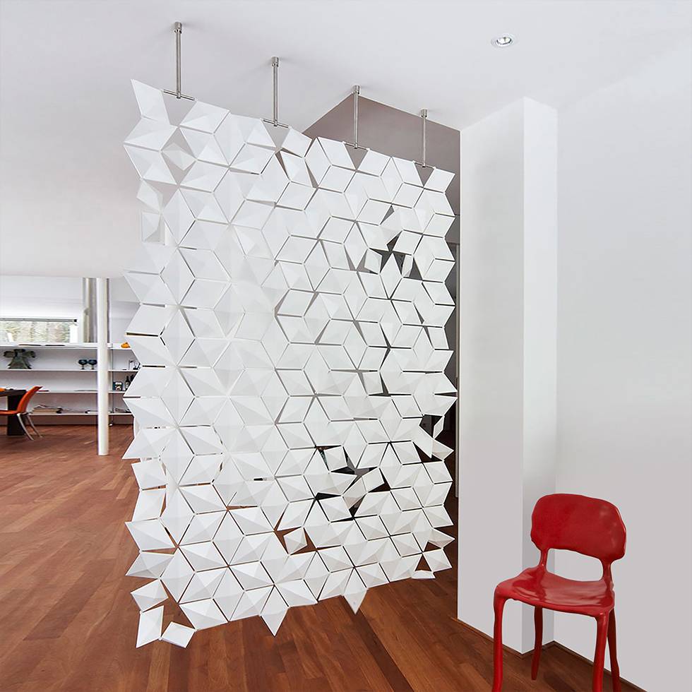 Bloomming Facet Room Divider Hanging W 136 X H 210 Cm