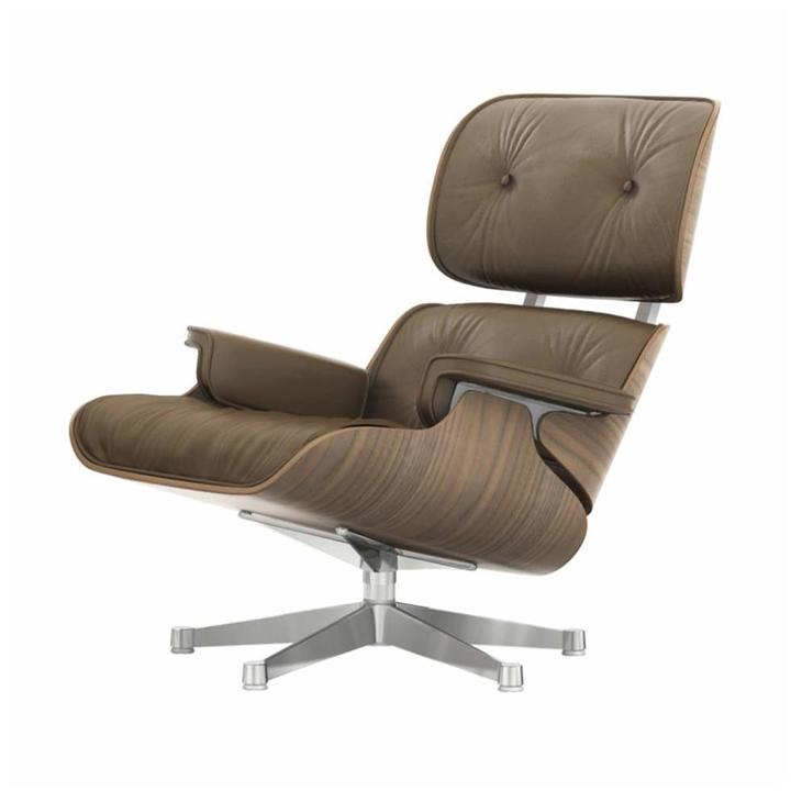 Vitra Vitra Lounge Chair Nussholz Weiss Pigmentiert