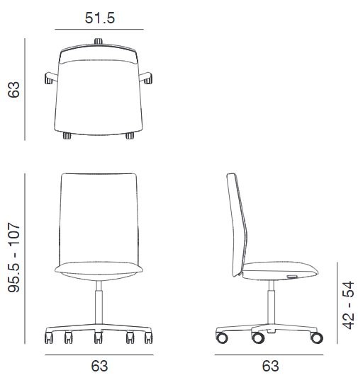 Arper Kinesit Medium Back Desk Chair Workbrands