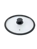 Braet Glasdeckel 20 cm Silikon Rand und Knopf