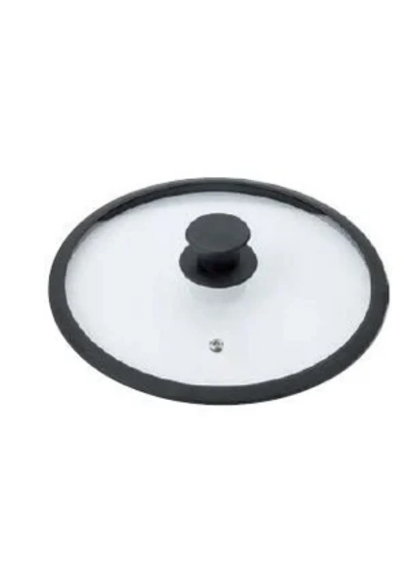Braet Glasdeksel 20 cm siliconen rand en knop