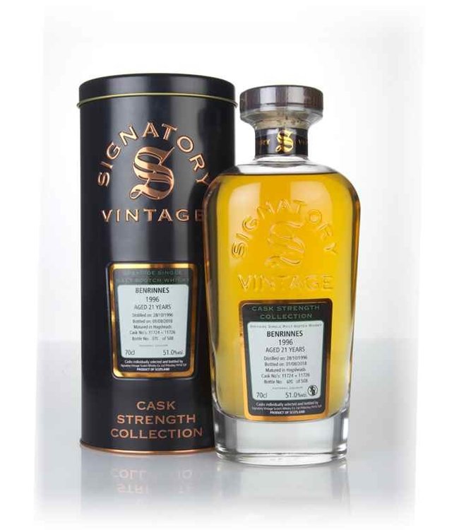 Benrinnes  Benrinnes 21 Year Old 1996 (casks 11724 & 11726) - Cask Strength Collection (Signatory) (70cl, 51%)