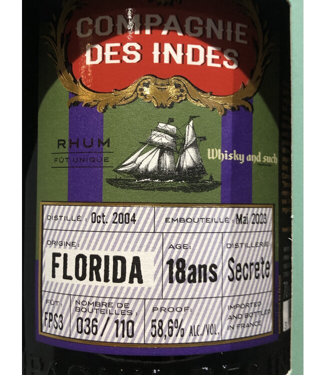Florida Rhum Florida 18y 58,6% (Whisky and such)