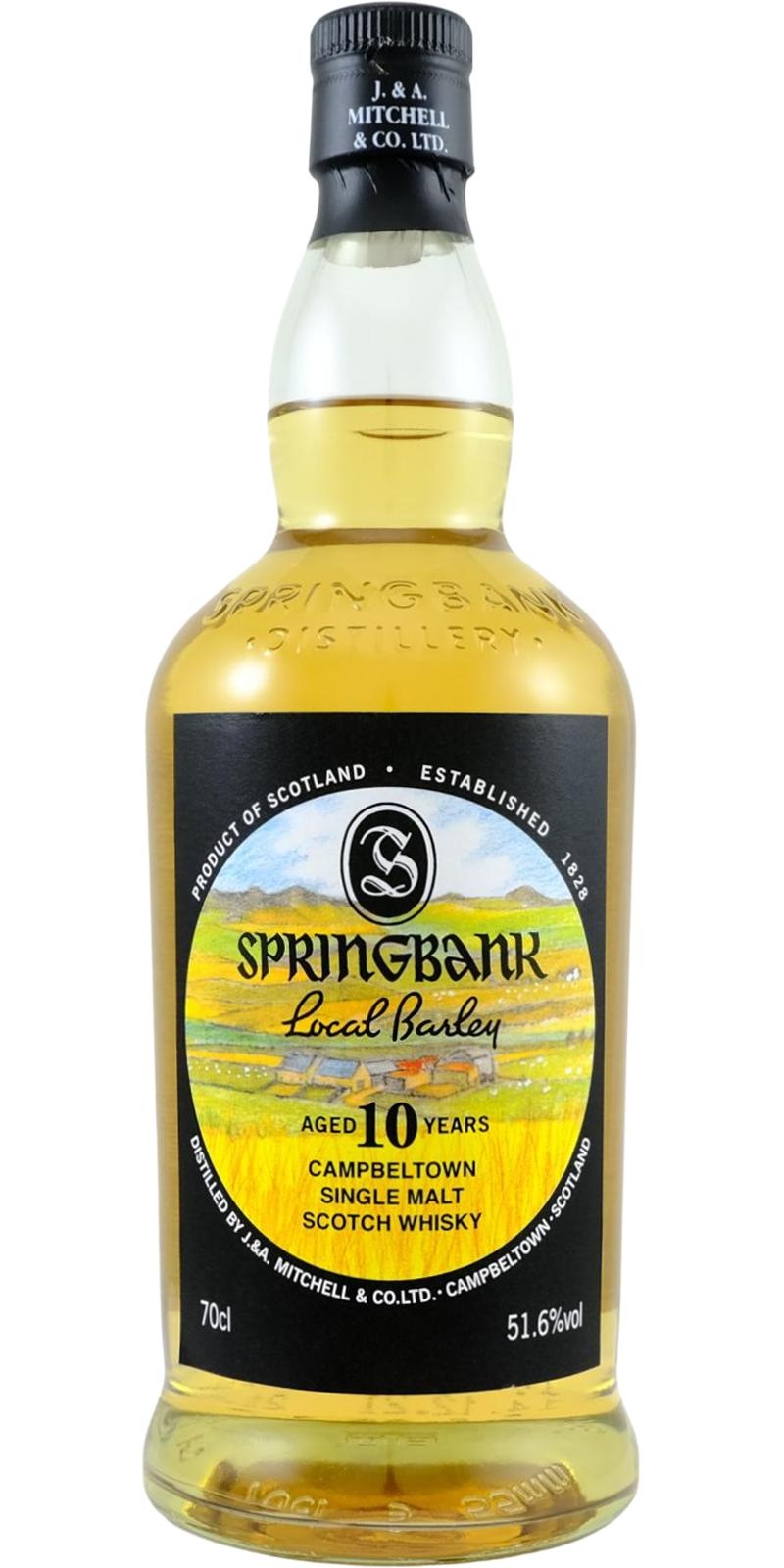 springbank 10 years Local Barley 2021 70CL - Whisky and such