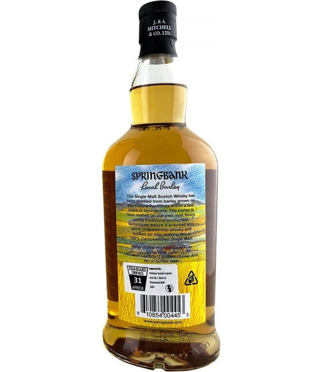springbank 10 years Local Barley 2019  56.2 % Vol.