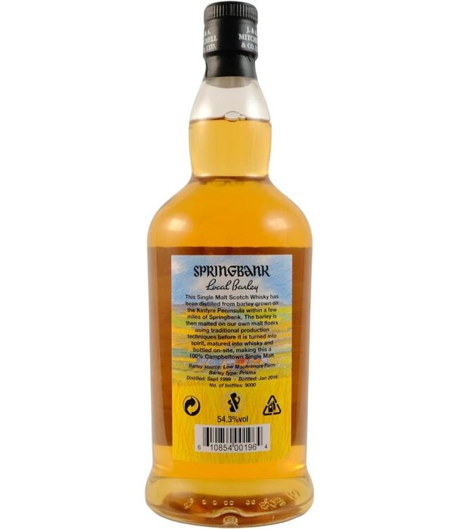 springbank 16Y  Local Barley 54.3% 2016
