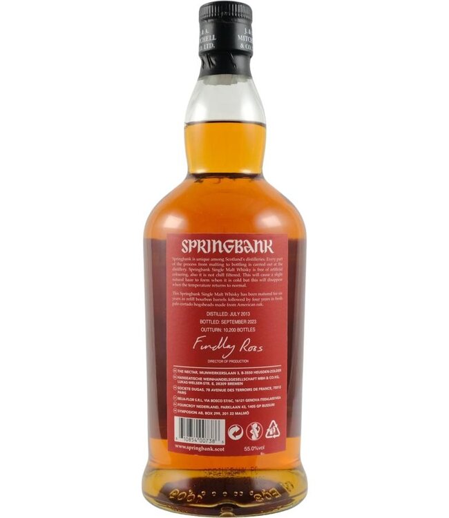 springbank 10 Y Palo Cortado Release 2023 55%