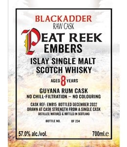 Blacadder PEAT REEK EMBERS 8Y 57° BARC