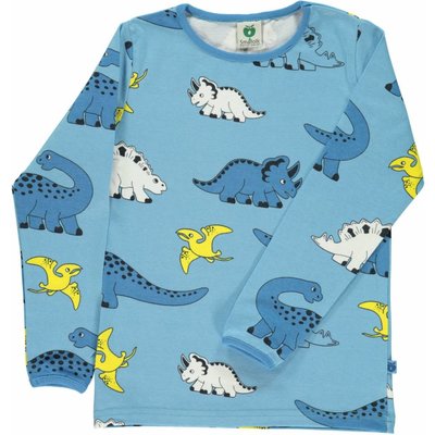 Smafolk shirt baby Dino blauw