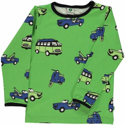 Smafolk shirt Cars groen