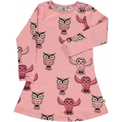 Smafolk dress Owl pink