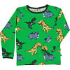 Smafolk shirt Dinosaur green